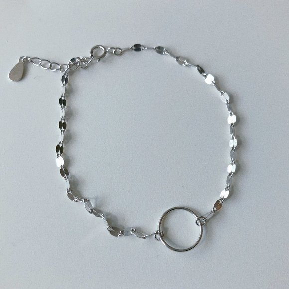 Silver Karma Circle Bracelet - Picture 3 of 5